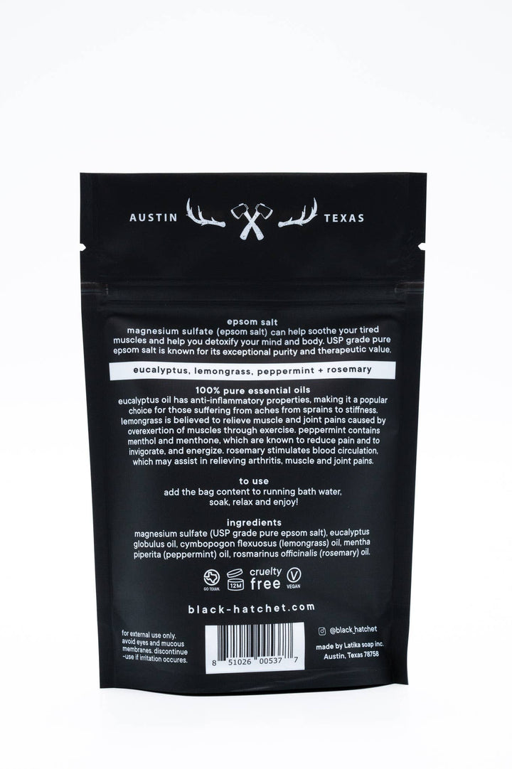 Latika Beauty Gifts Black Hatchet Muscle Bath Salt