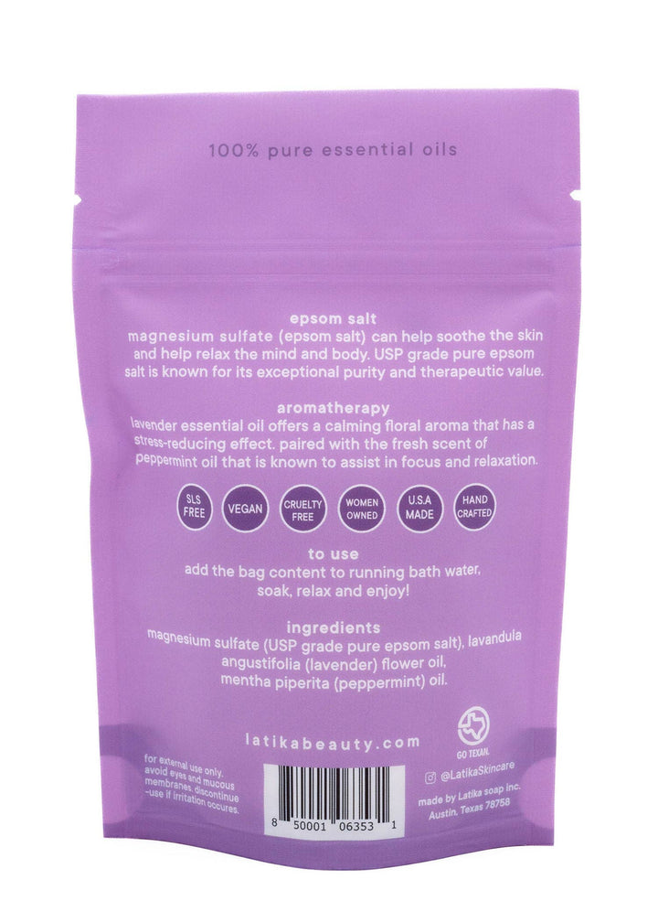 Latika Beauty Gifts Calm – Lavender Mint Epsom Salt Soak