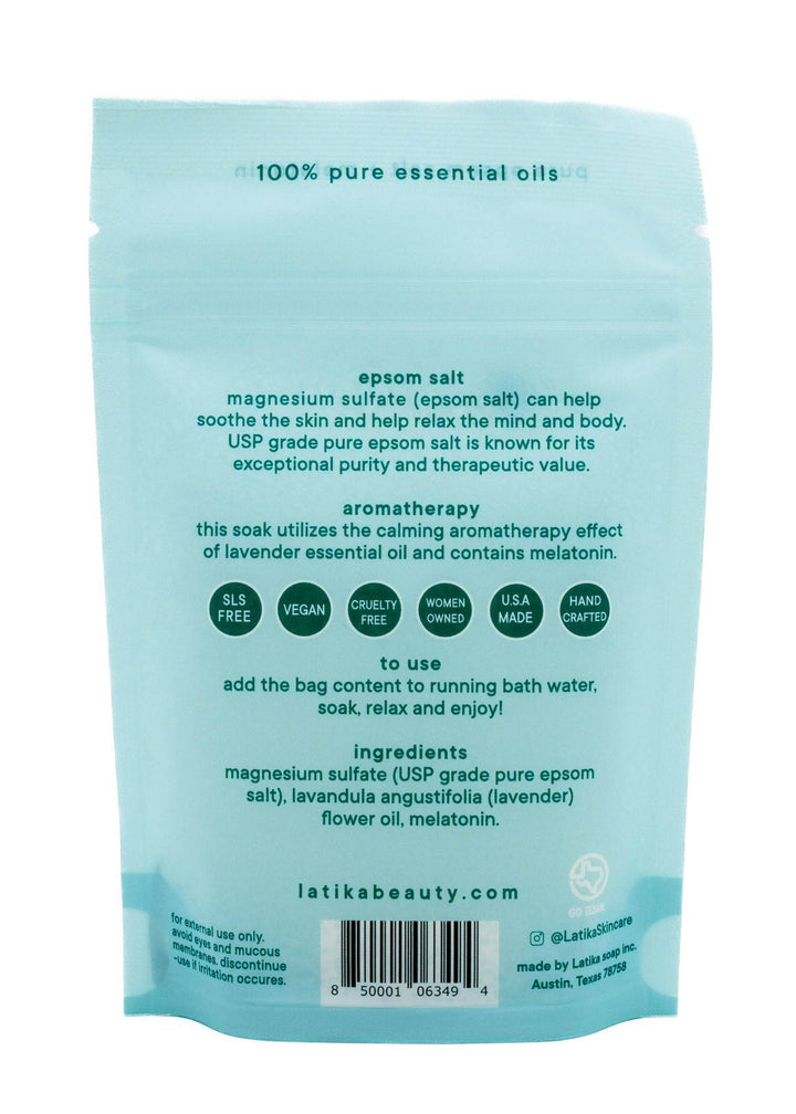 Latika Beauty Gifts Cozy Christmas Melatonin Bath Soak – Sleep Assist