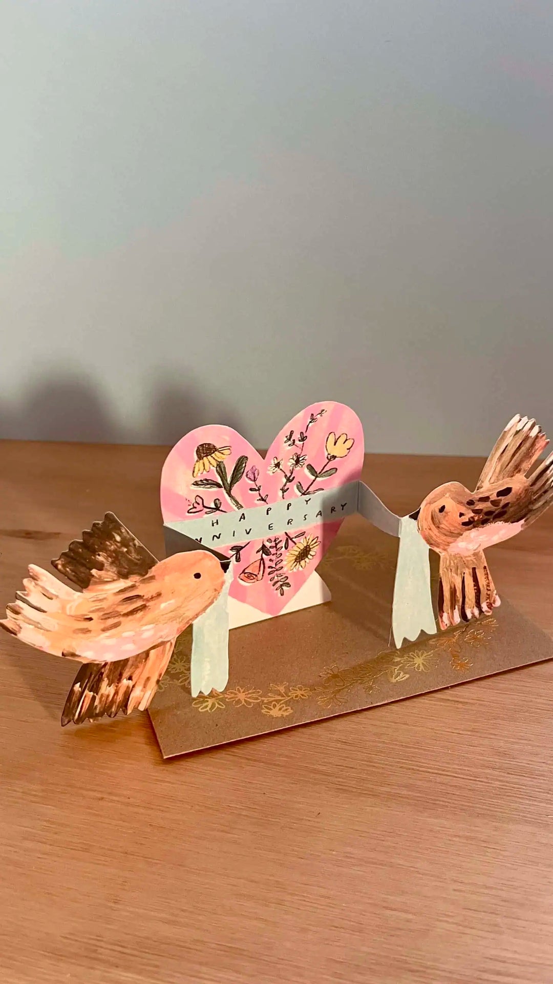 Laura Skilbeck Cards Anniversary Birds Card