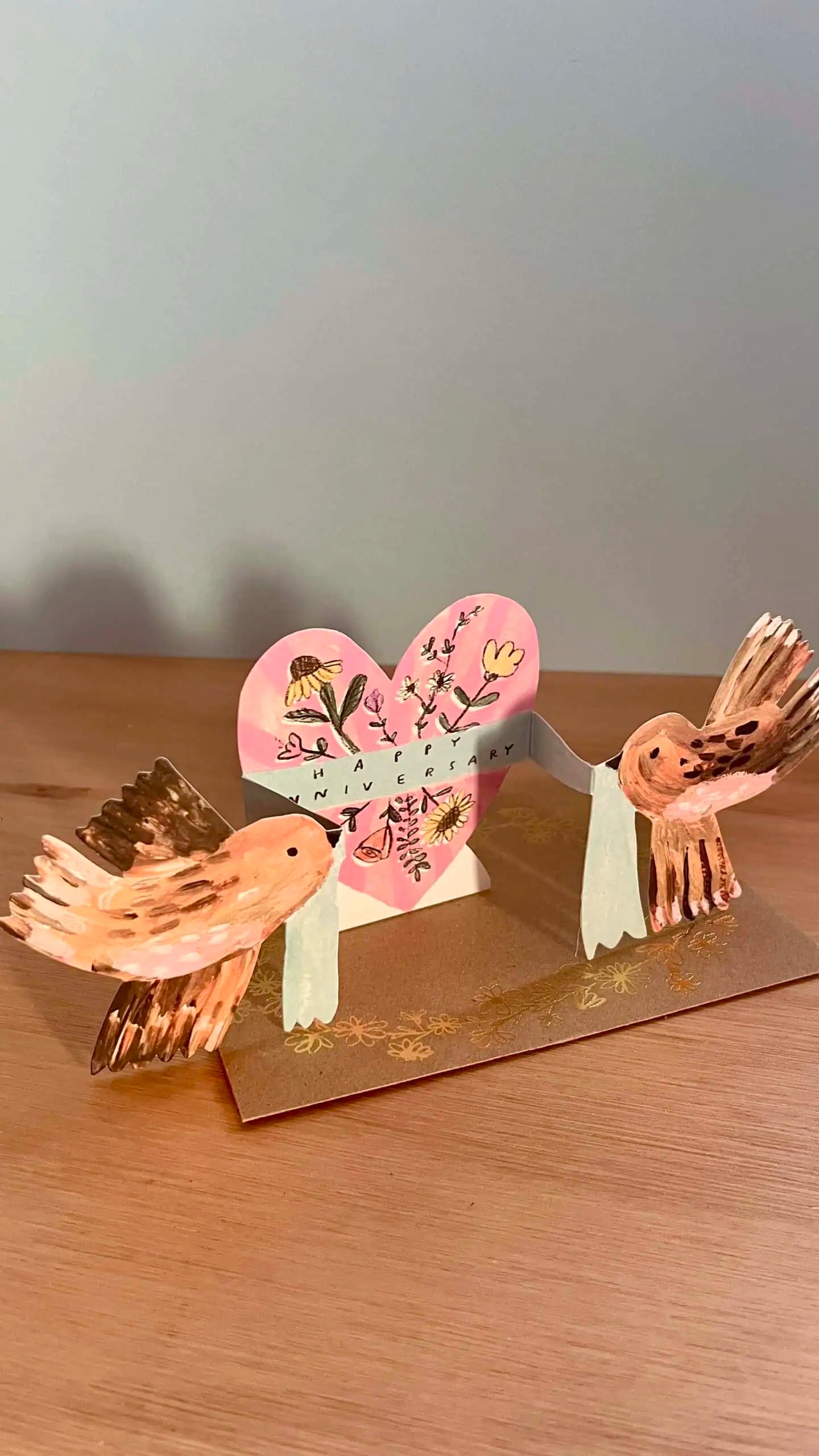 Laura Skilbeck Cards Anniversary Birds Card