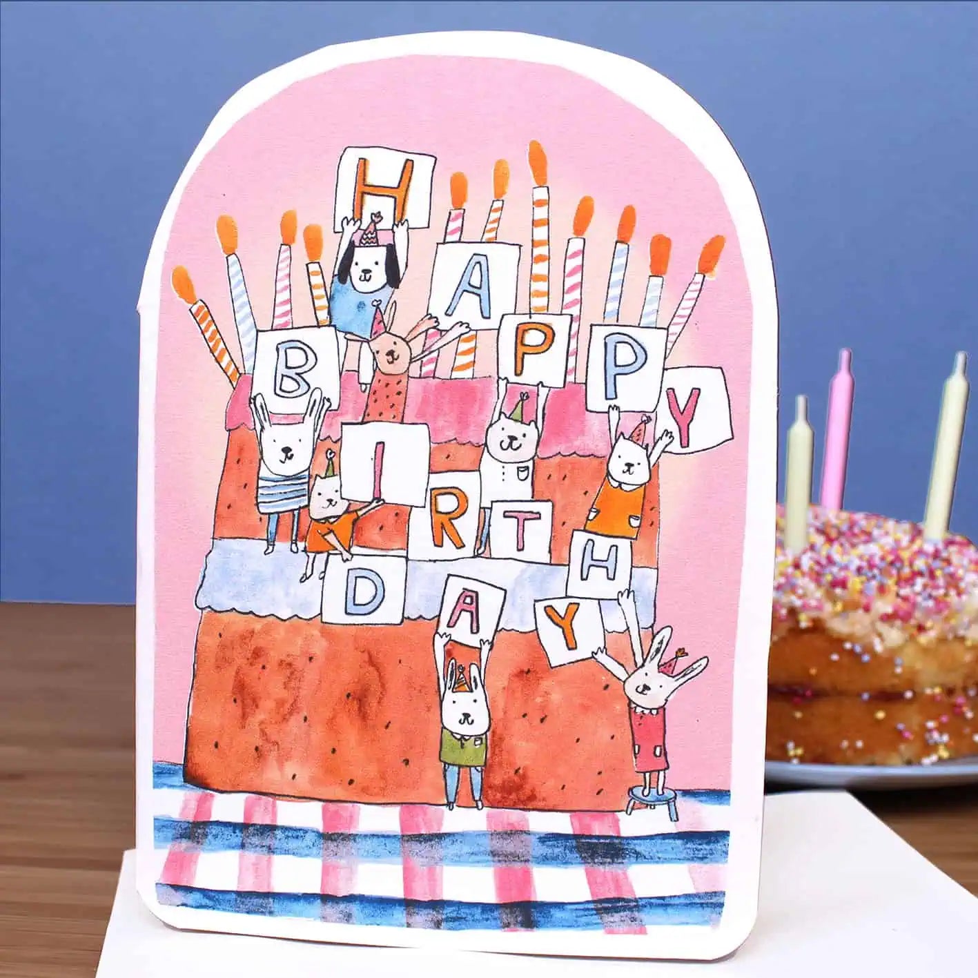 Laura Skilbeck Cards Birthday Cake Climbers Birthday Card