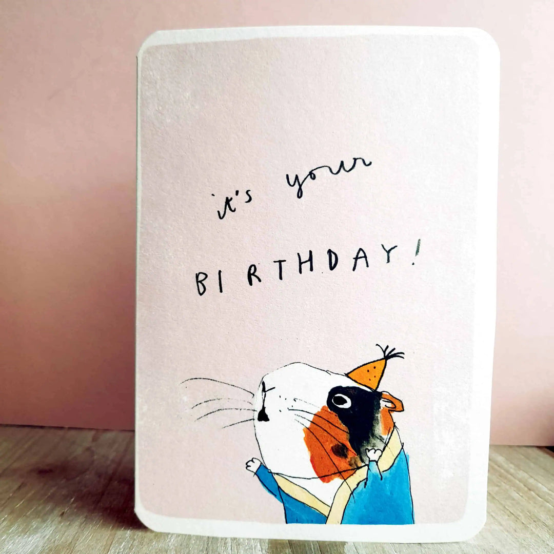 Laura Skilbeck Cards Birthday Guinea Pig Card