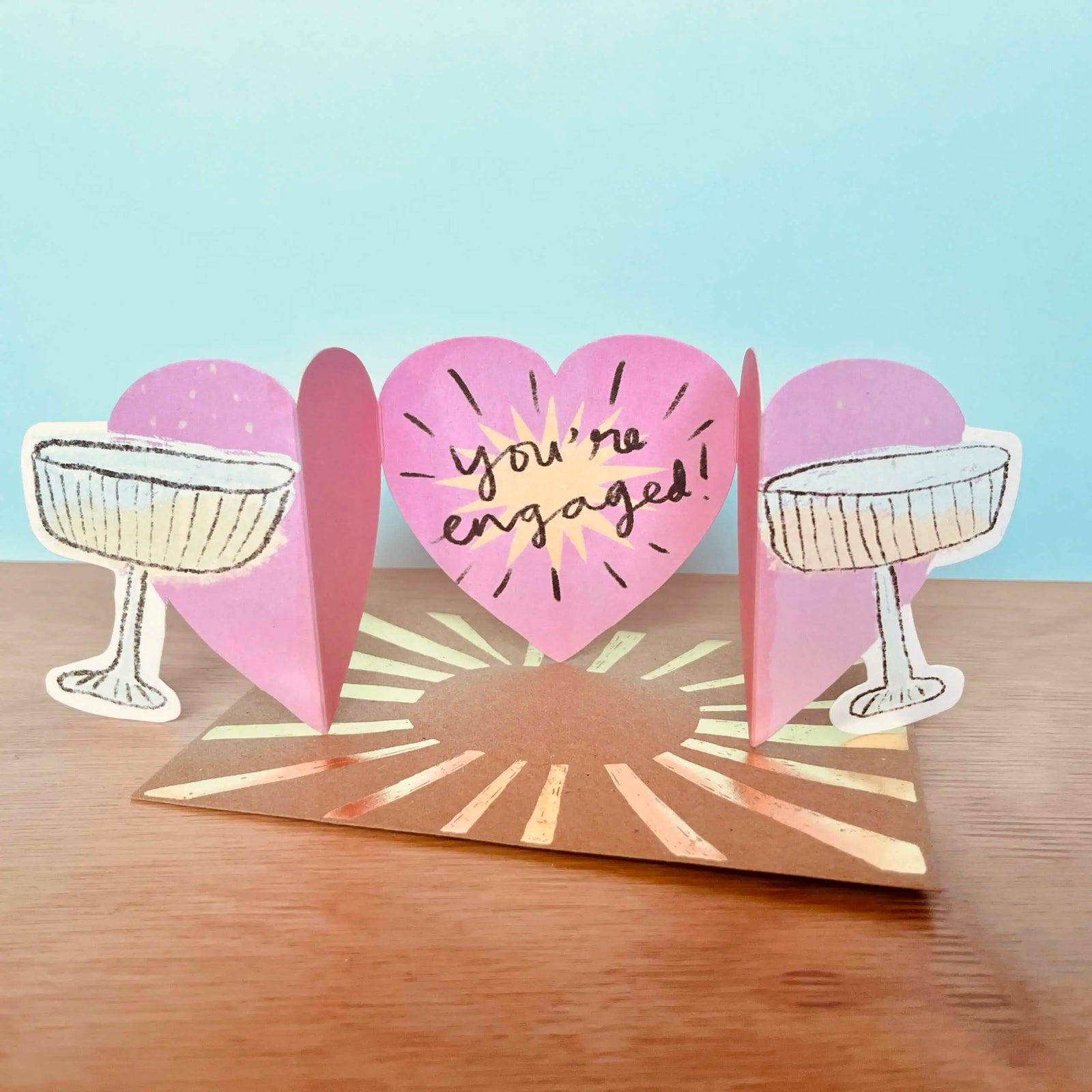 Laura Skilbeck Cards Clinking Glasses Card