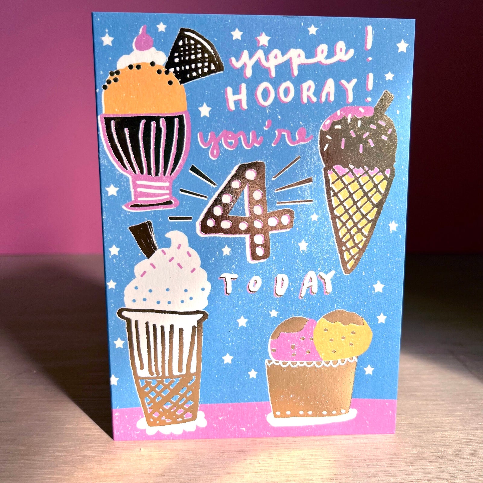 Laura Skilbeck Cards Four Today Birthday Card