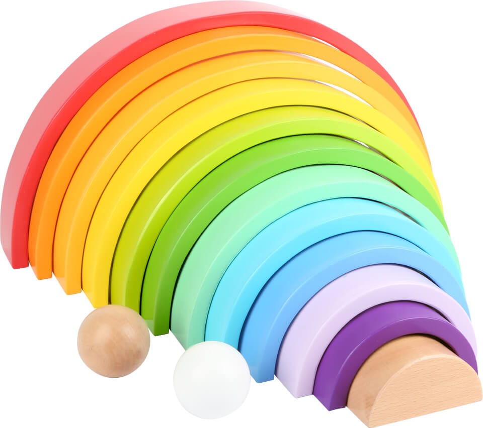 Legler Toys Wooden Building Blocks Rainbow XL
