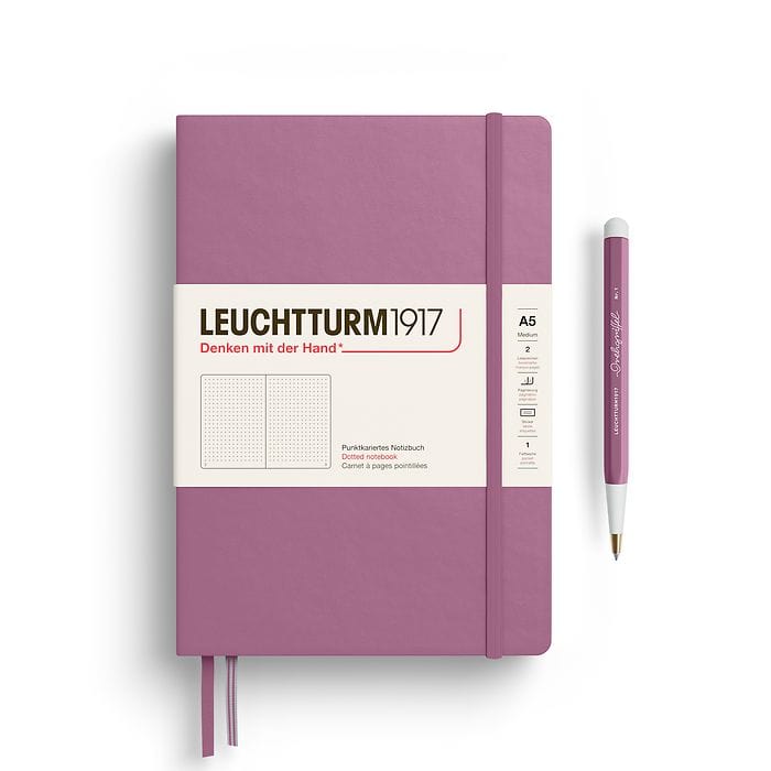 Leuchtturm1917 Journal Dusty Rose / Dot Grid Leuchtturm1917 Notebook Medium (A5) - Hardcover