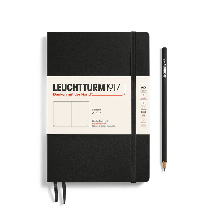 Leuchtturm1917 Paper Blank / Black Leuchtturm1917 Notebook Medium (A5) - Softcover