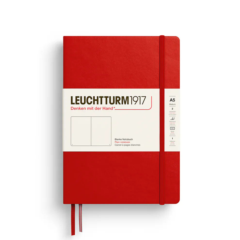 Leuchtturm1917 Paper Blank / Cherry Leuchtturm1917 Notebook Medium (A5) - Hardcover