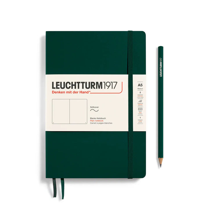 Leuchtturm1917 Paper Blank / Forest Green Leuchtturm1917 Notebook Medium (A5) - Softcover