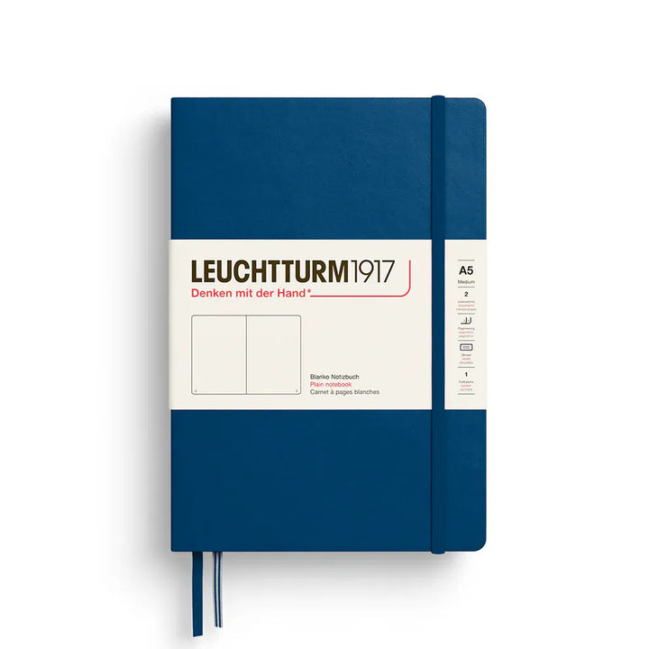 Leuchtturm1917 Paper Blank / Indigo Leuchtturm1917 Notebook Medium (A5) - Hardcover