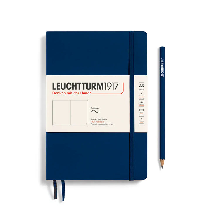 Leuchtturm1917 Paper Blank / Navy Leuchtturm1917 Notebook Medium (A5) - Softcover