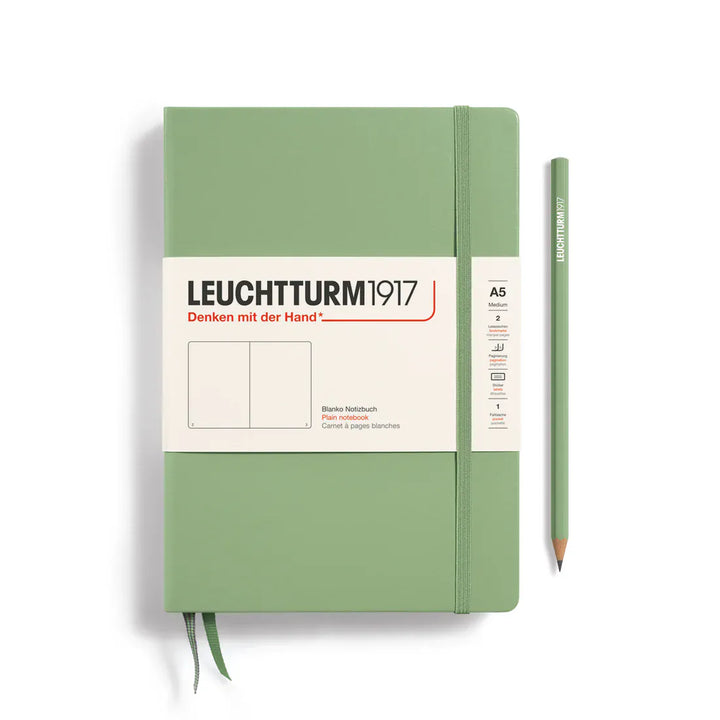 Leuchtturm1917 Paper Blank / Sage Leuchtturm1917 Notebook Medium (A5) - Hardcover