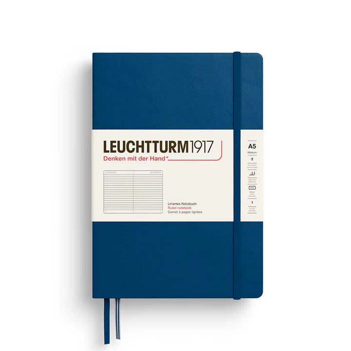 Leuchtturm1917 Paper Lined / Indigo Leuchtturm1917 Notebook Medium (A5) - Hardcover