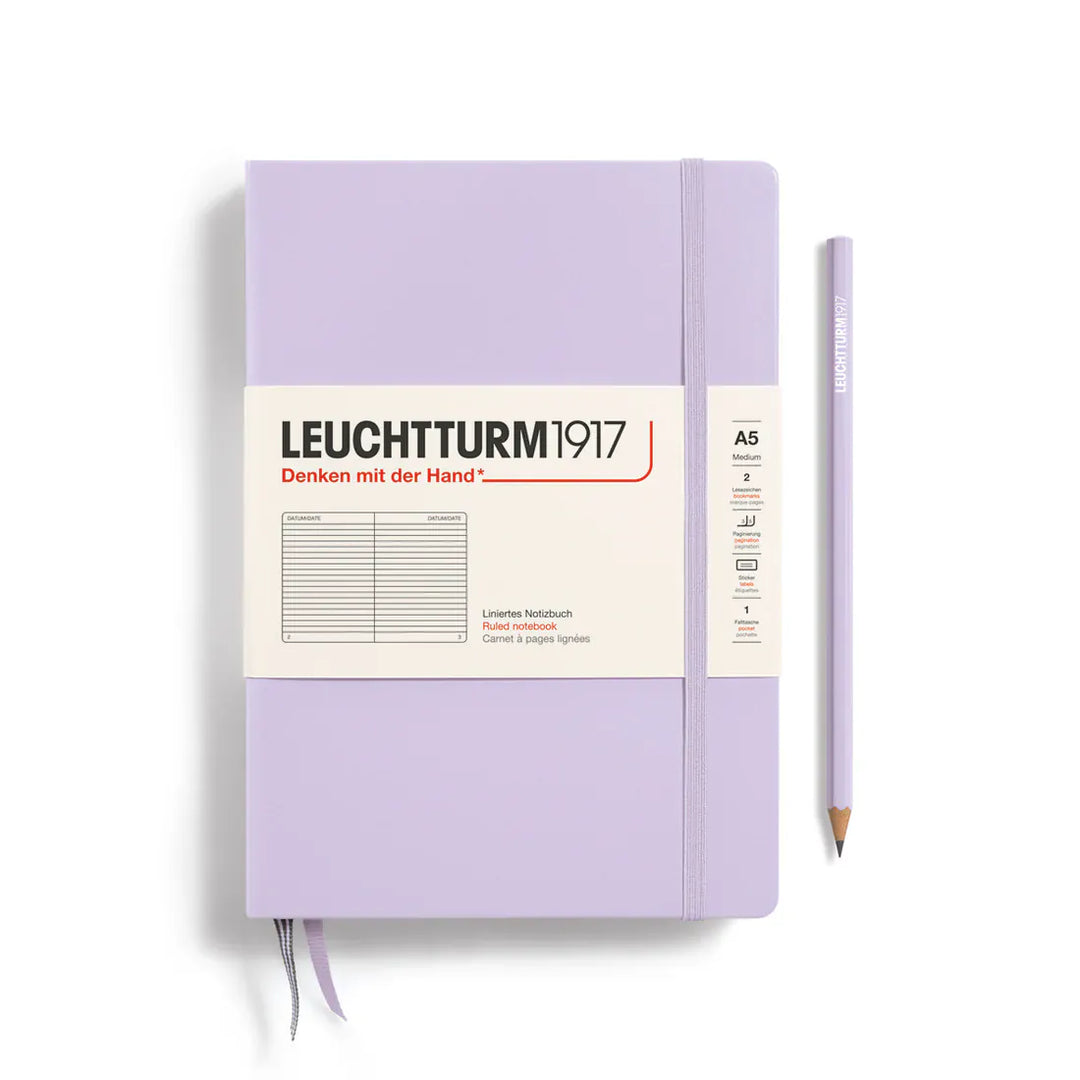 Leuchtturm1917 Paper Lined / Lilac Leuchtturm1917 Notebook Medium (A5) - Hardcover