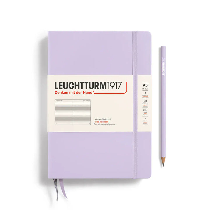 Leuchtturm1917 Paper Lined / Lilac Leuchtturm1917 Notebook Medium (A5) - Hardcover