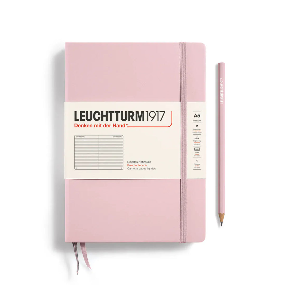 Leuchtturm1917 Paper Lined / Powder Leuchtturm1917 Notebook Medium (A5) - Hardcover