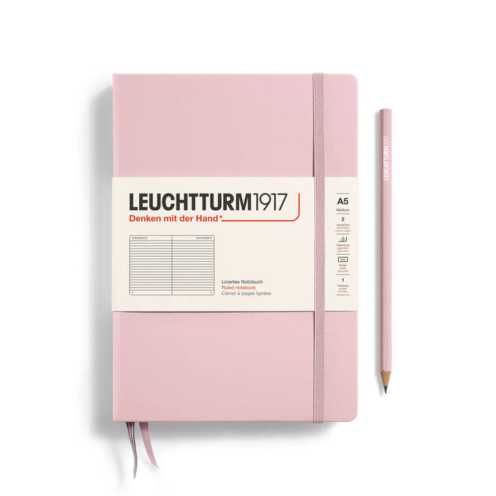 Leuchtturm1917 Paper Lined / Powder Leuchtturm1917 Notebook Medium (A5) - Hardcover