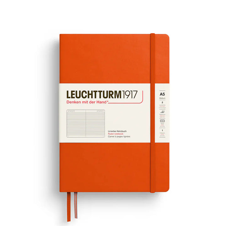 Leuchtturm1917 Paper Lined / Pumpkin Leuchtturm1917 Notebook Medium (A5) - Hardcover
