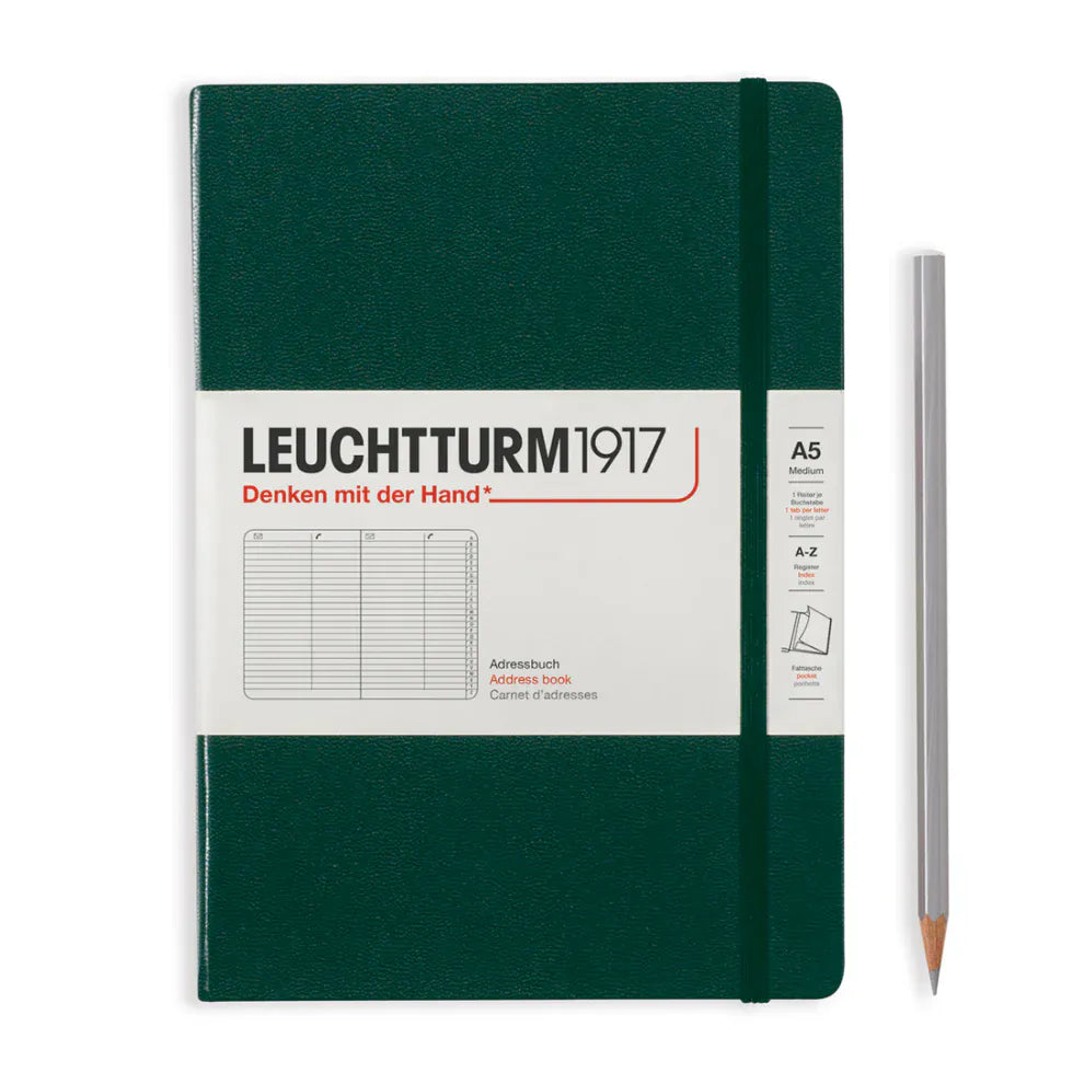 Leuchtturm1917 Paper Medium (A5) / Forest Green Leuchtturm1917 Address Book