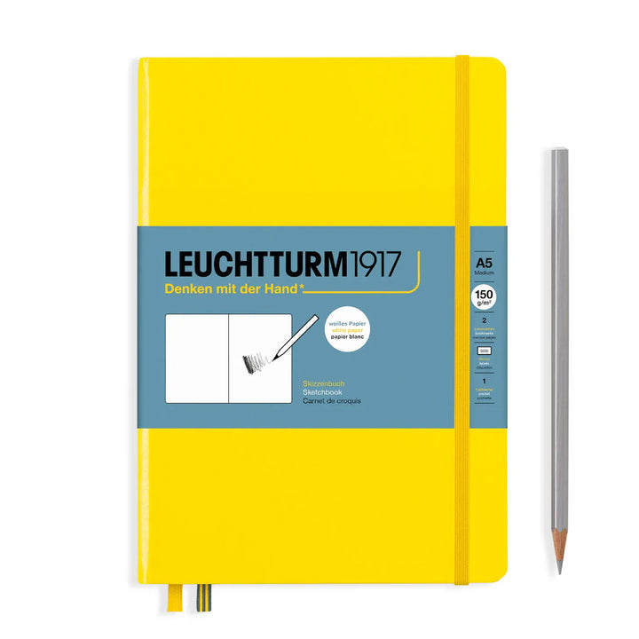 Leuchtturm1917 Paper Medium A5 / Lemon Leuchtturm Sketchbook, 112 pages, 150 g/sqm