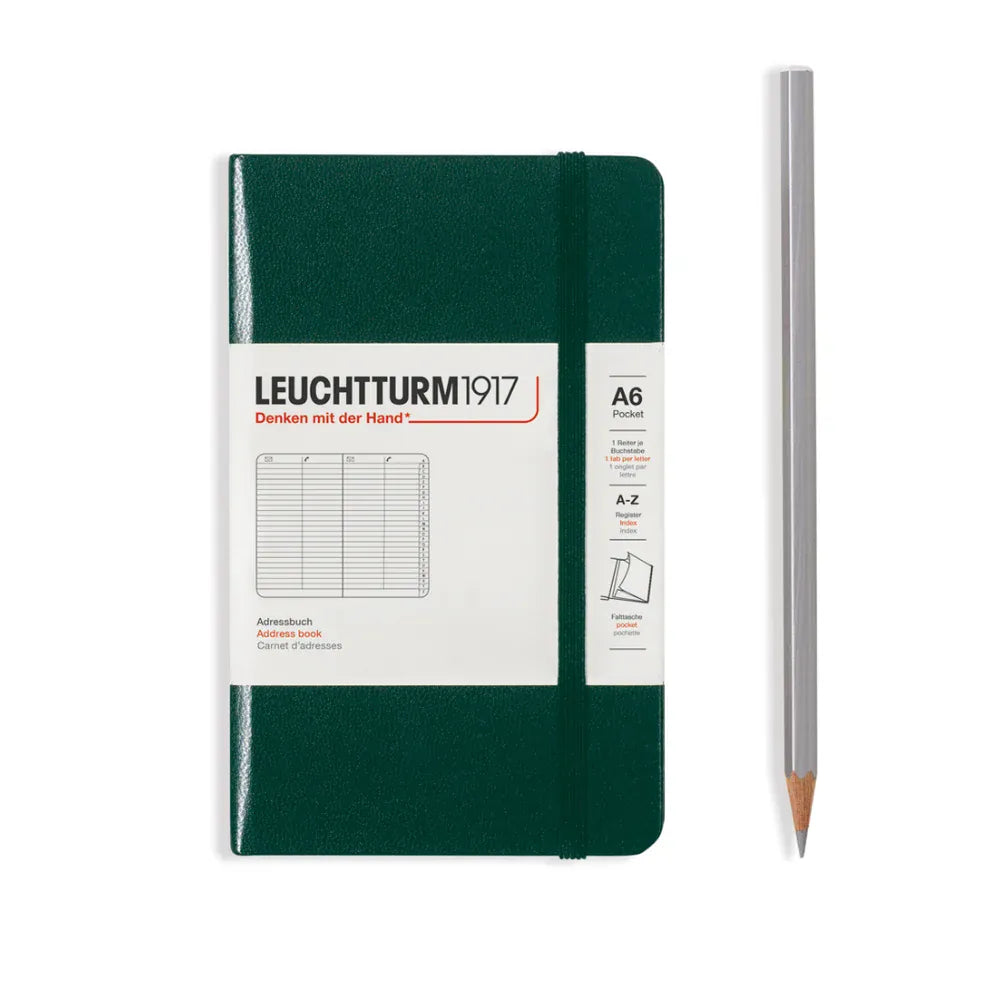 Leuchtturm1917 Paper Pocket (A6) / Forest Green Leuchtturm1917 Address Book