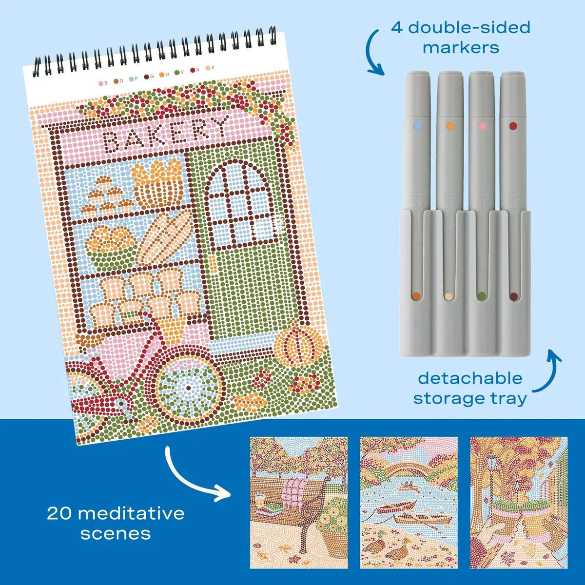 Lifelines Art & Craft Kits FlowArt: Dot-by-Letter, Strolling though Fall | Lifelines