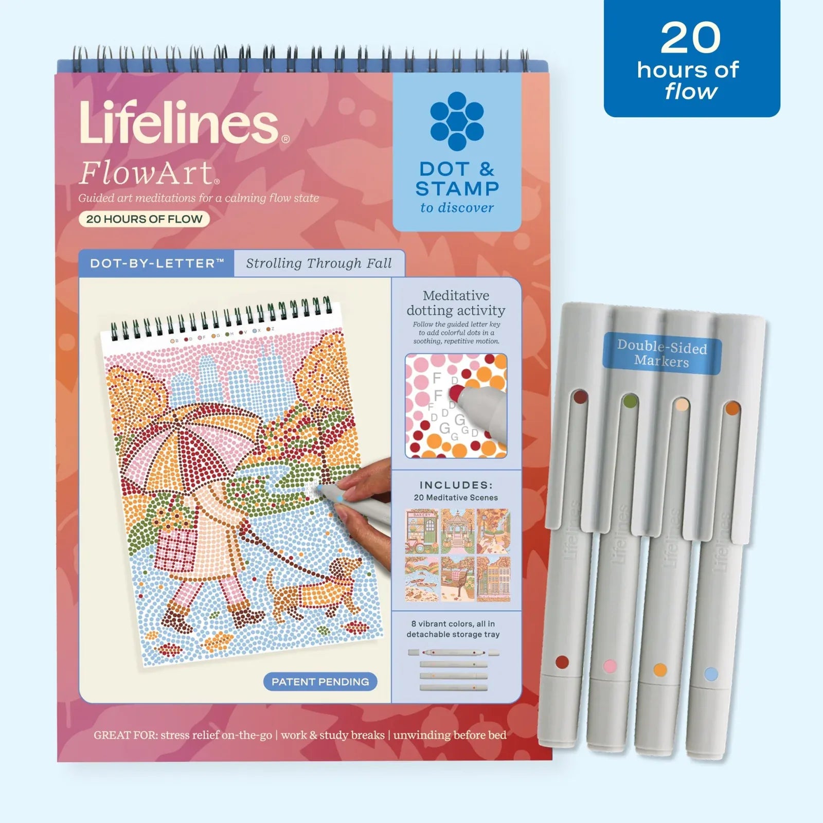 Lifelines Art & Craft Kits FlowArt: Dot-by-Letter, Strolling though Fall | Lifelines