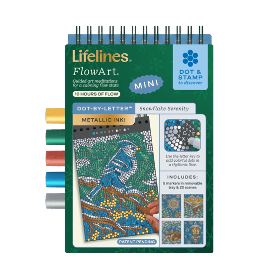 Lifelines Art & Craft Kits FlowArt Mini: Snowflake Serenity | Lifelines