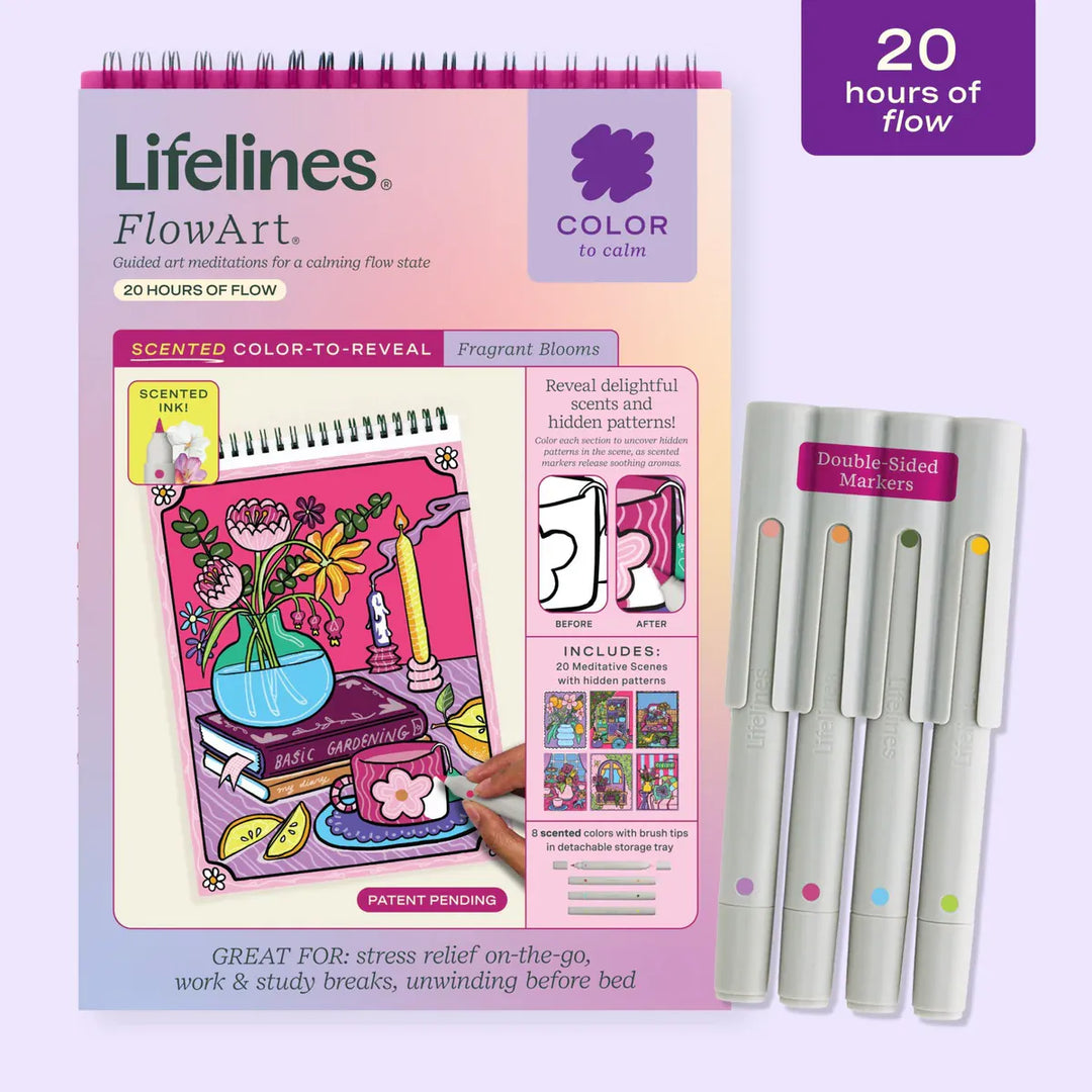 Lifelines Gifts Flowart Color-to-Reveal - Fragrant Blooms