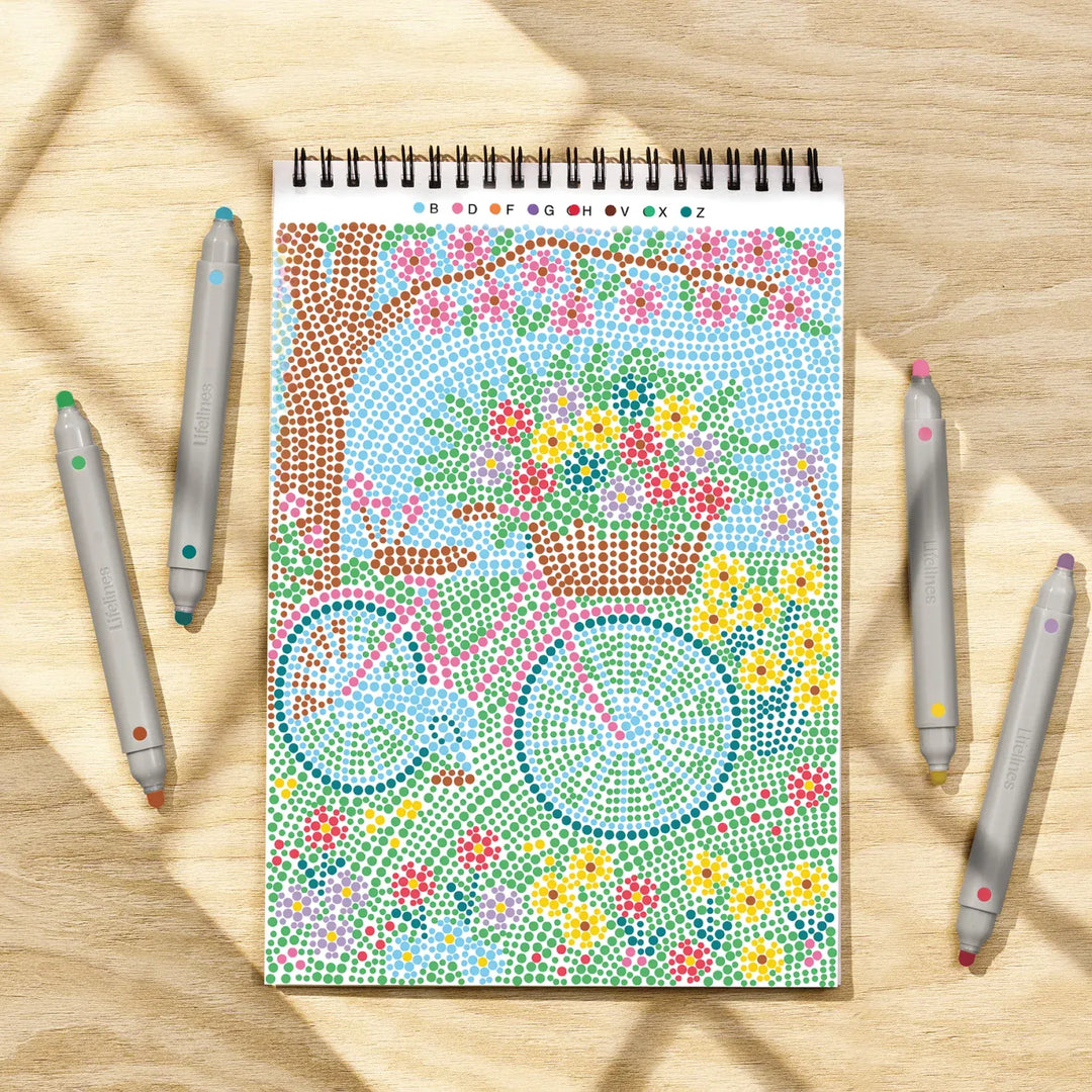 Lifelines Gifts Flowart Dot By Letter - Cozy Cottage