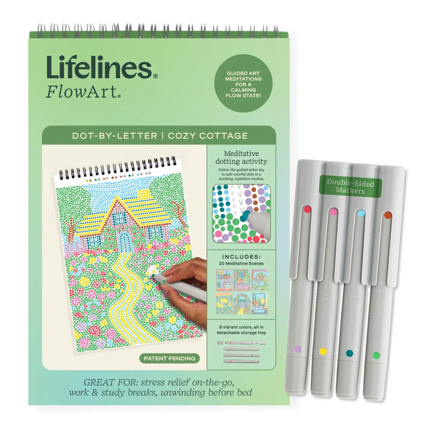 Lifelines Gifts Flowart Dot By Letter - Cozy Cottage