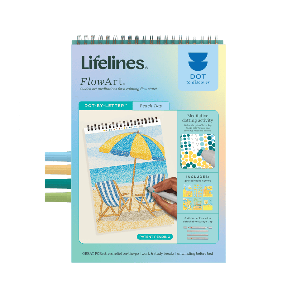 Lifelines Gifts Flowart Dot By Letter - Day at the Beach