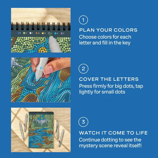 Lifelines Gifts FlowArt® - Dot-By-Letter, Majestic Earth - Metallic Ink | Lifelines