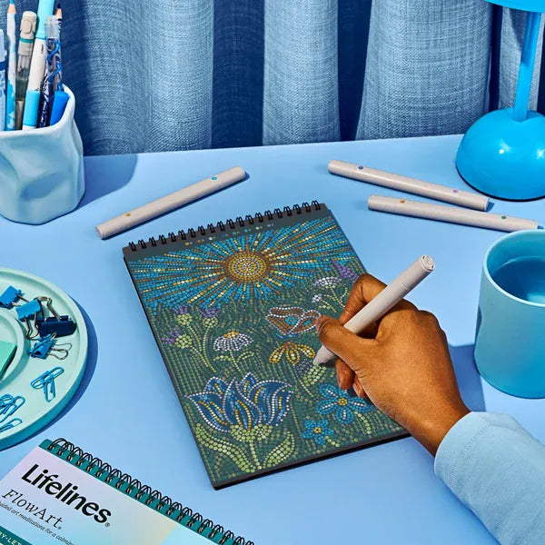 Lifelines Gifts FlowArt® - Dot-By-Letter, Majestic Earth - Metallic Ink | Lifelines