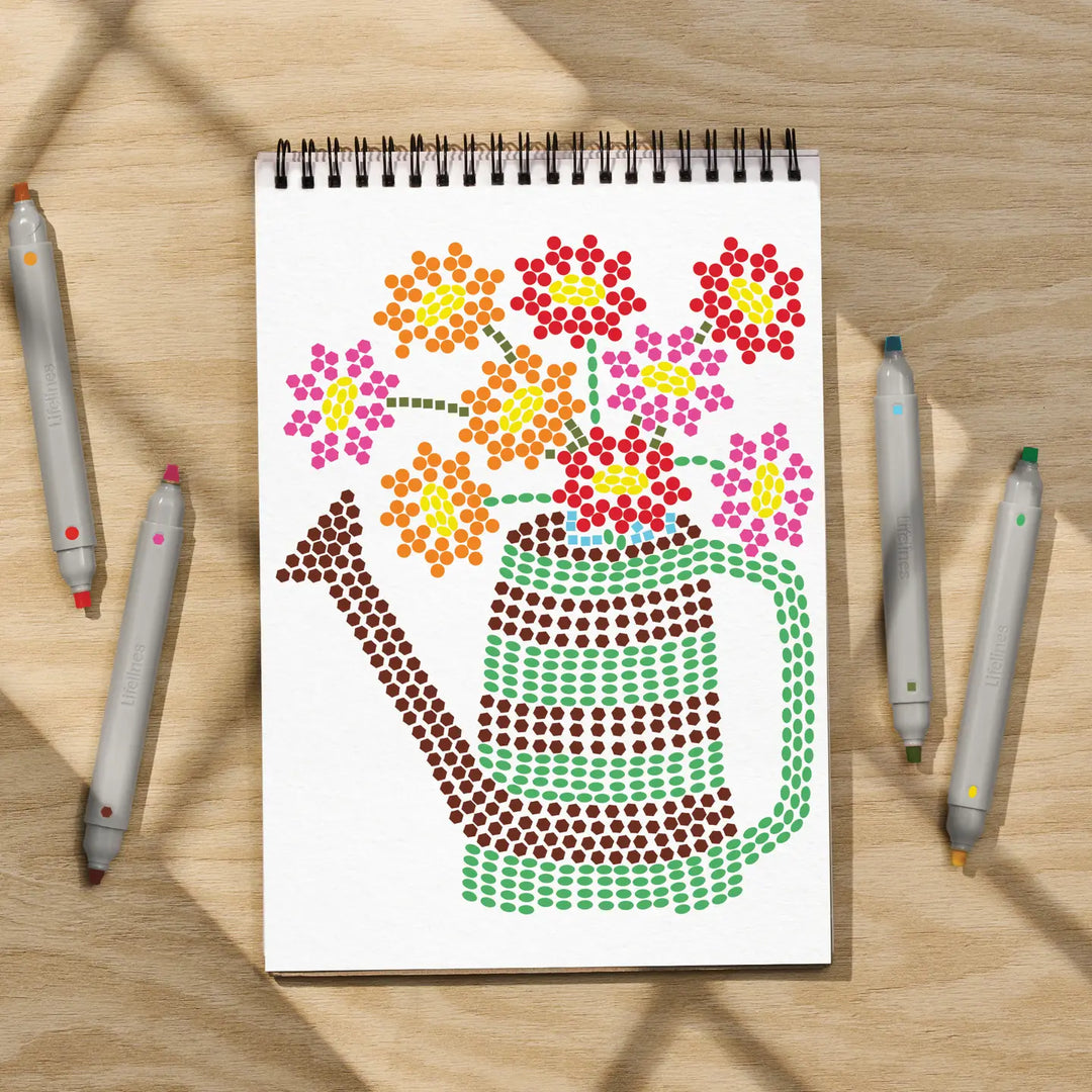 Lifelines Gifts Flowart Stamp by Shape - Secret Garden