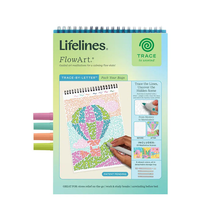 Lifelines Gifts Flowart Trace By Letter - Pack Your Bags