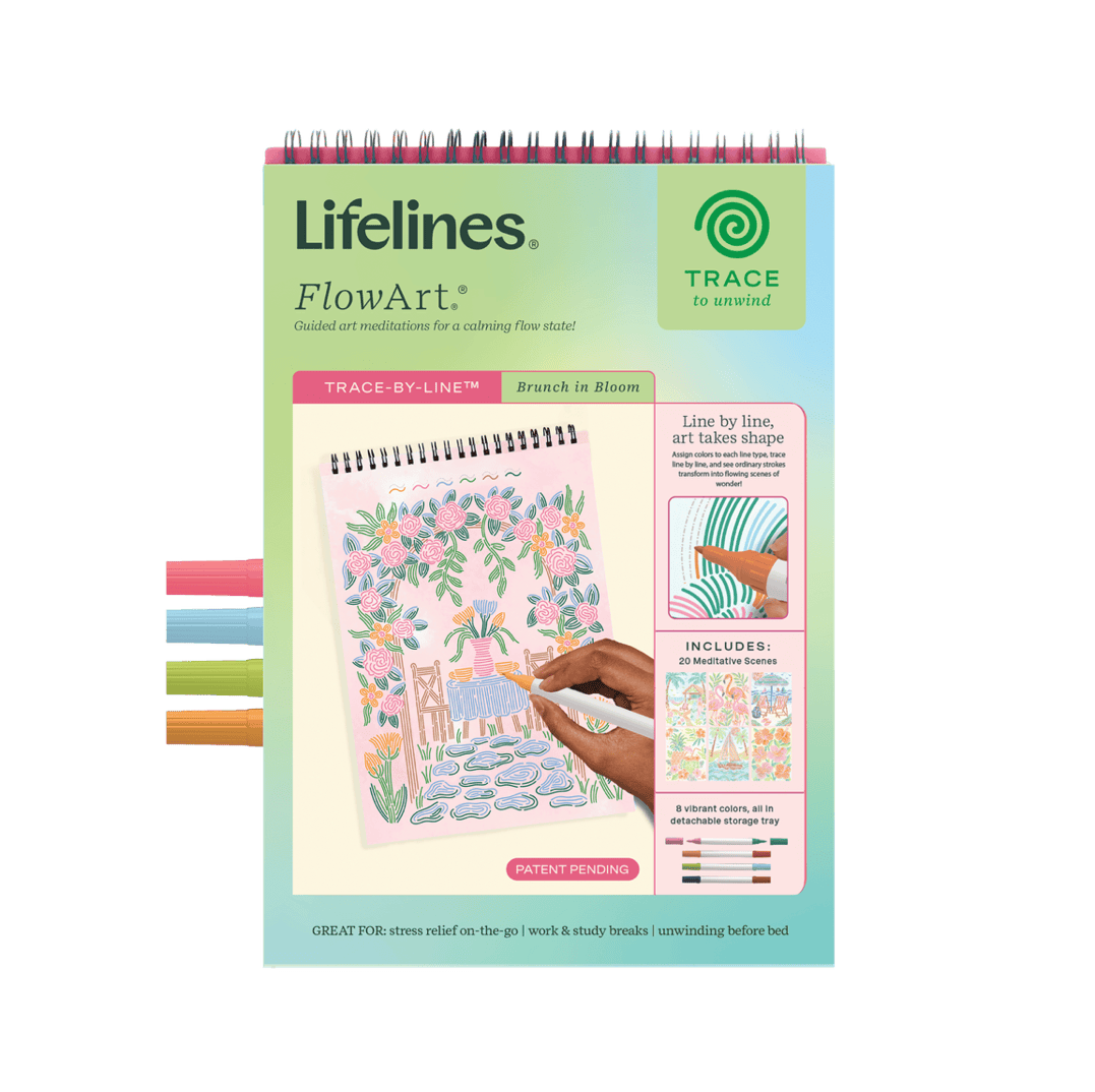 Lifelines Gifts Flowart Trace By Line - Brunch in Bloom