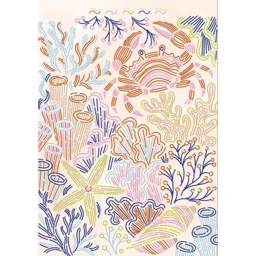 Lifelines Gifts Flowart Trace By Line - Tropical Paradise