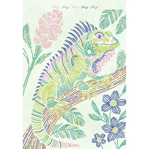 Lifelines Gifts Flowart Trace By Line - Tropical Paradise