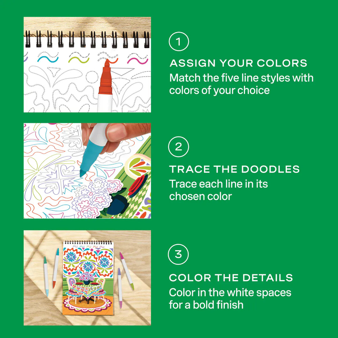 Lifelines Gifts Flowart Trace to Doodle - Style Your Space