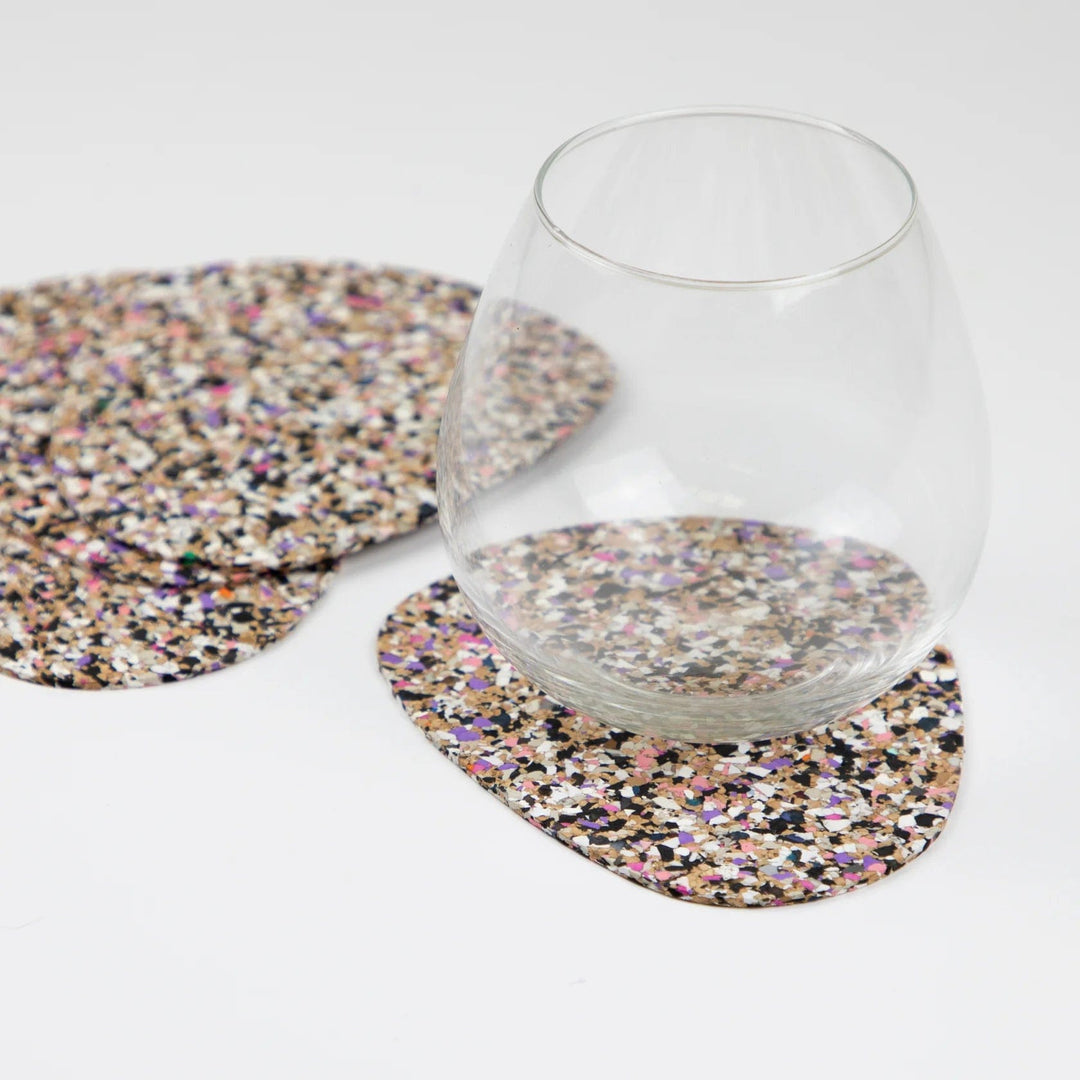 Liga Coasters Beach Clean Pebble Coaster Set