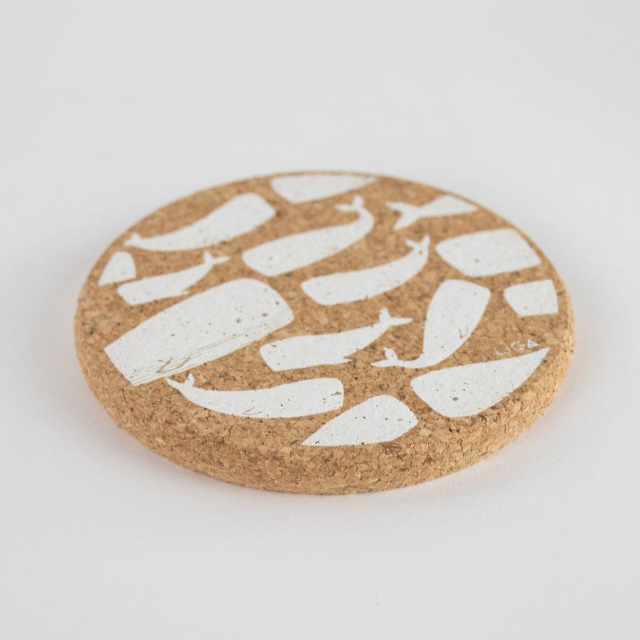 Liga Coasters Printed Cork Coaster - Whale