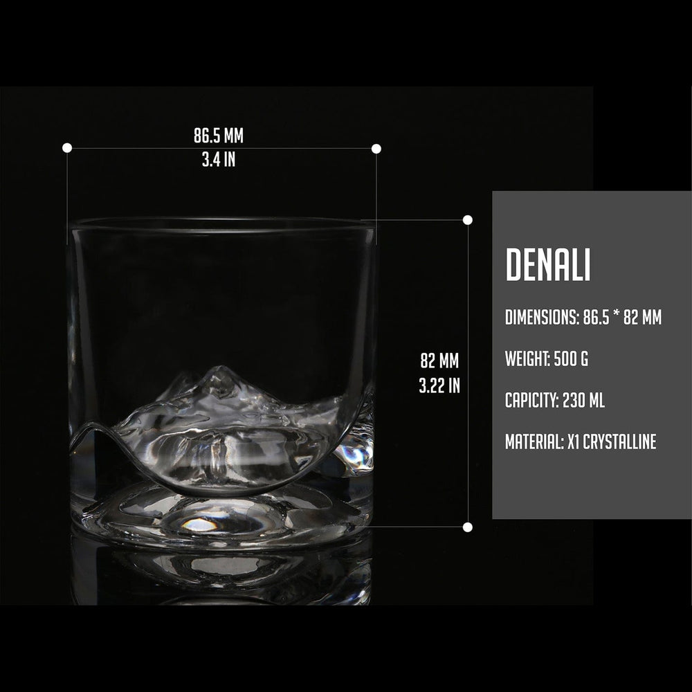 LIITON Food and Beverage Denali Crystal Whiskey Glasses - Set of 2