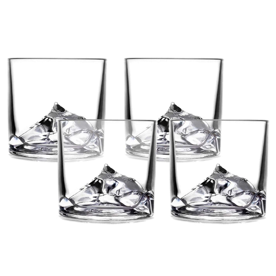 LIITON Food and Beverage Everest Crystal Whiskey Glasses - Set of 4
