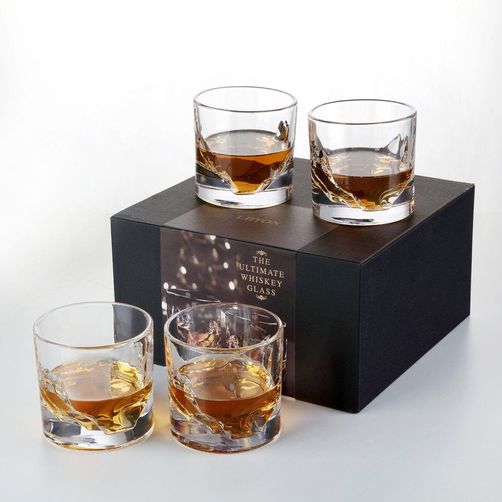 LIITON Food and Beverage Grand Canyon Crystal Whiskey Glass - Set of 4