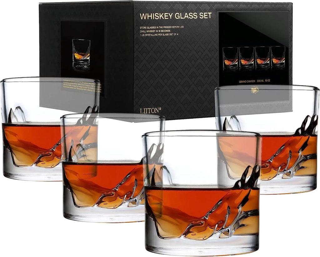 Grand Canyon Crystal Whiskey Glass - Set of 4 – Paper Luxe