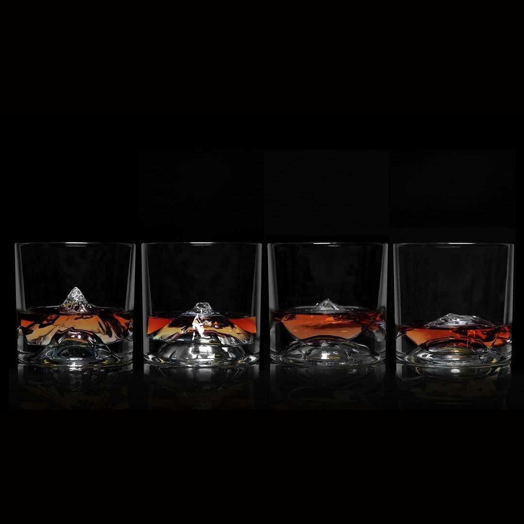 LIITON Food and Beverage The Peaks Crystal Whiskey Glass - Set of 4