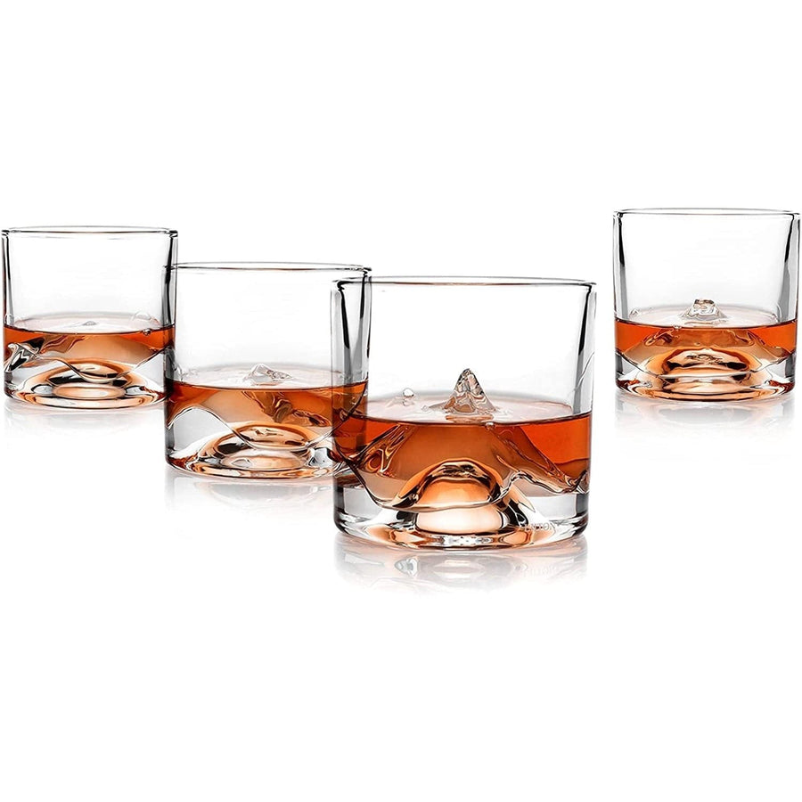 LIITON Food and Beverage The Peaks Crystal Whiskey Glass - Set of 4