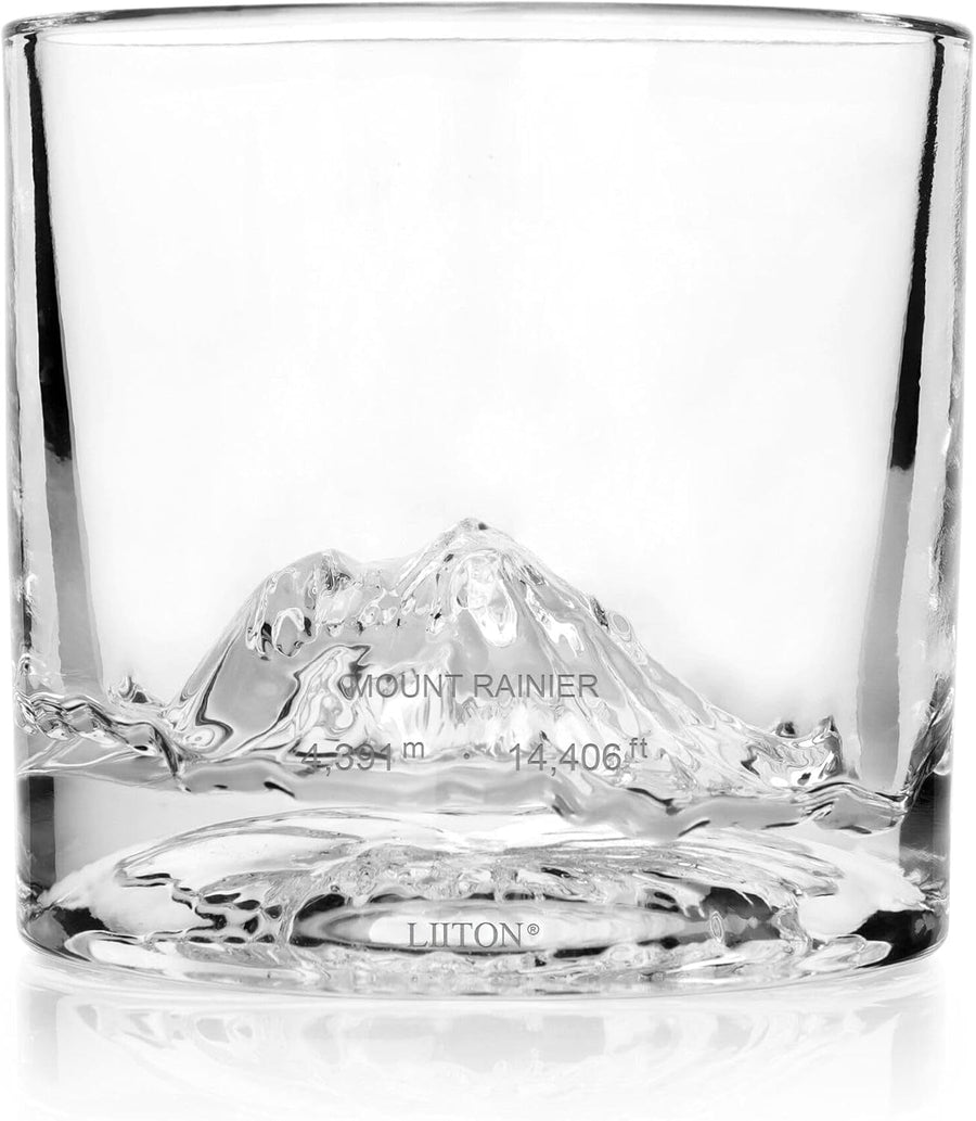 LIITON Home Mount Rainier Crystal Whiskey Glass